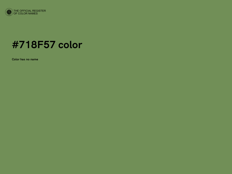 #718F57 color image
