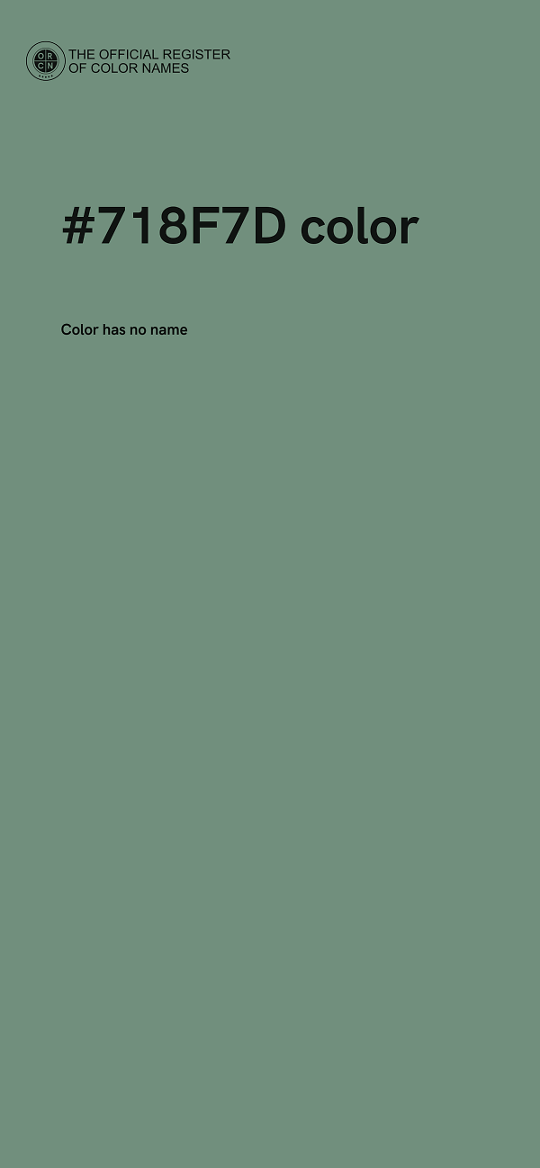 #718F7D color image