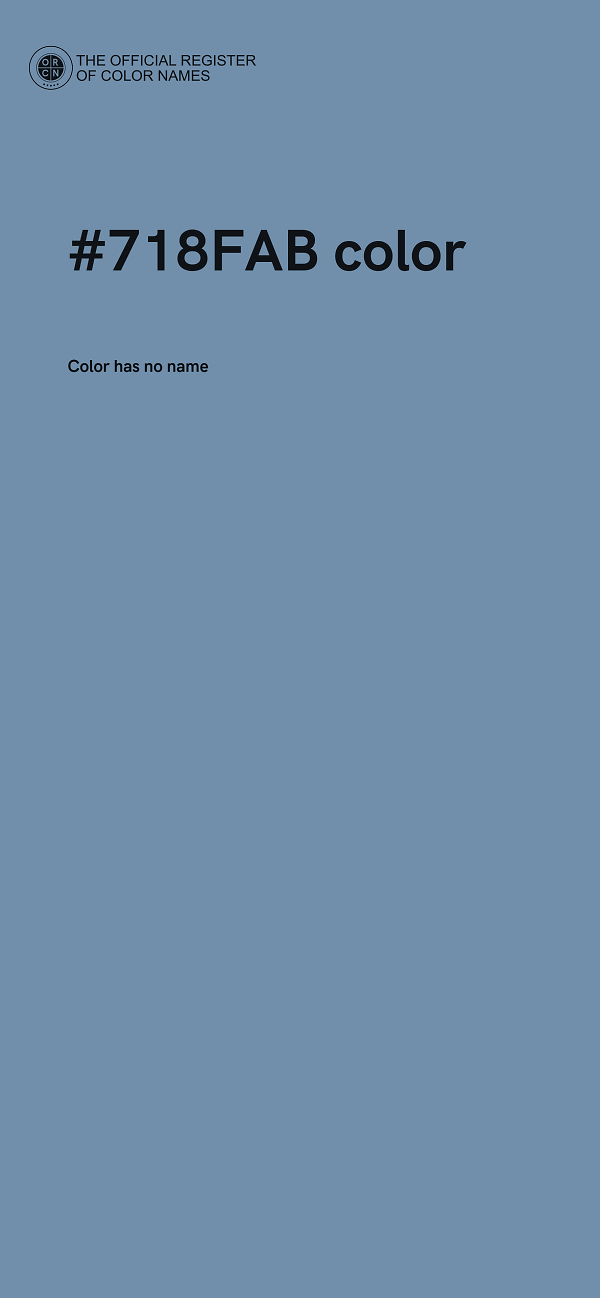 #718FAB color image