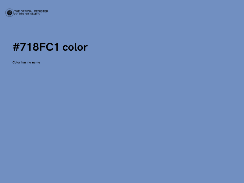#718FC1 color image
