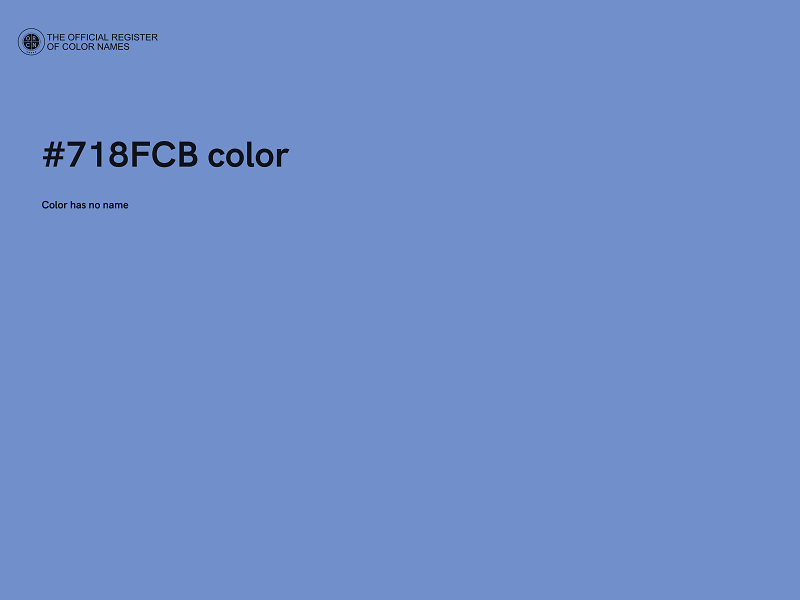 #718FCB color image