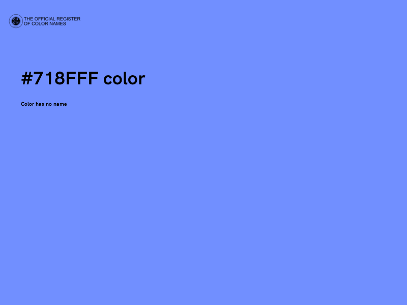 #718FFF color image