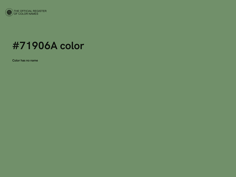 #71906A color image