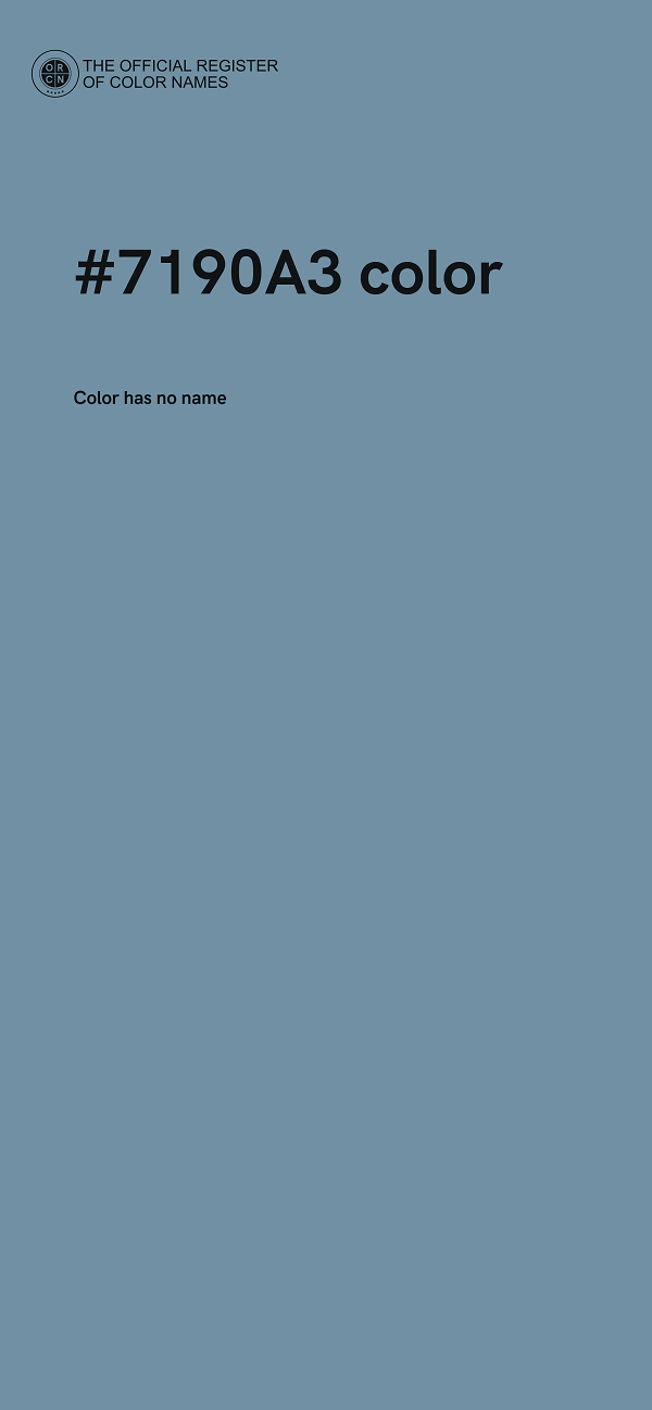 #7190A3 color image