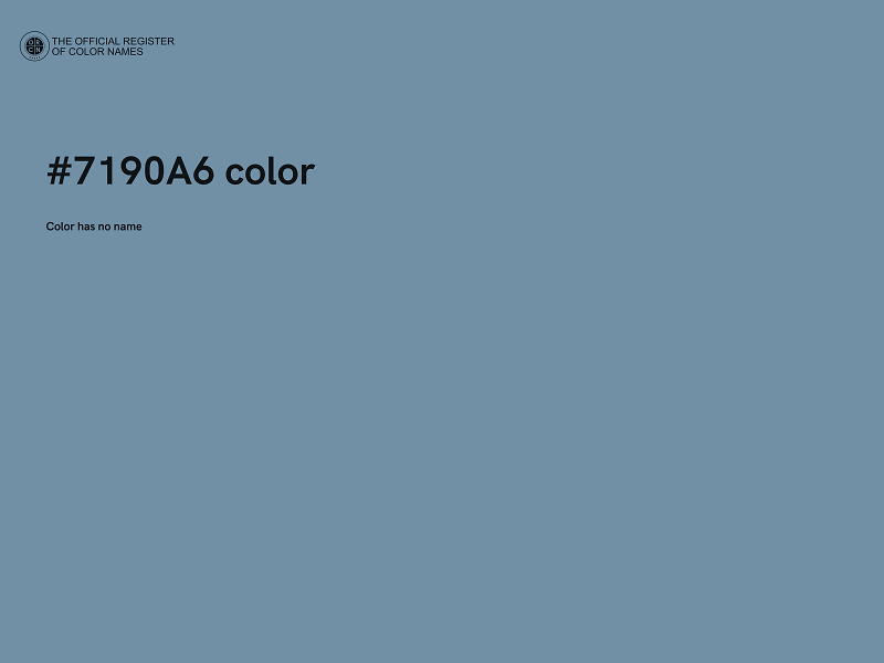 #7190A6 color image