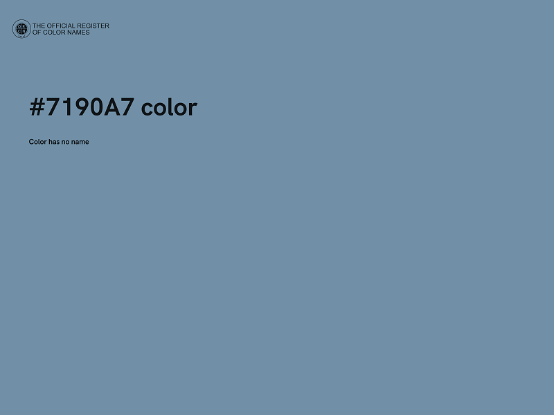 #7190A7 color image