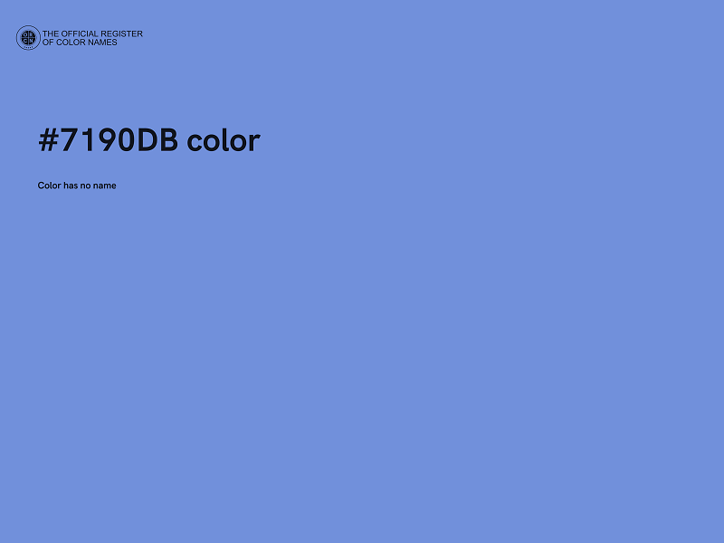 #7190DB color image