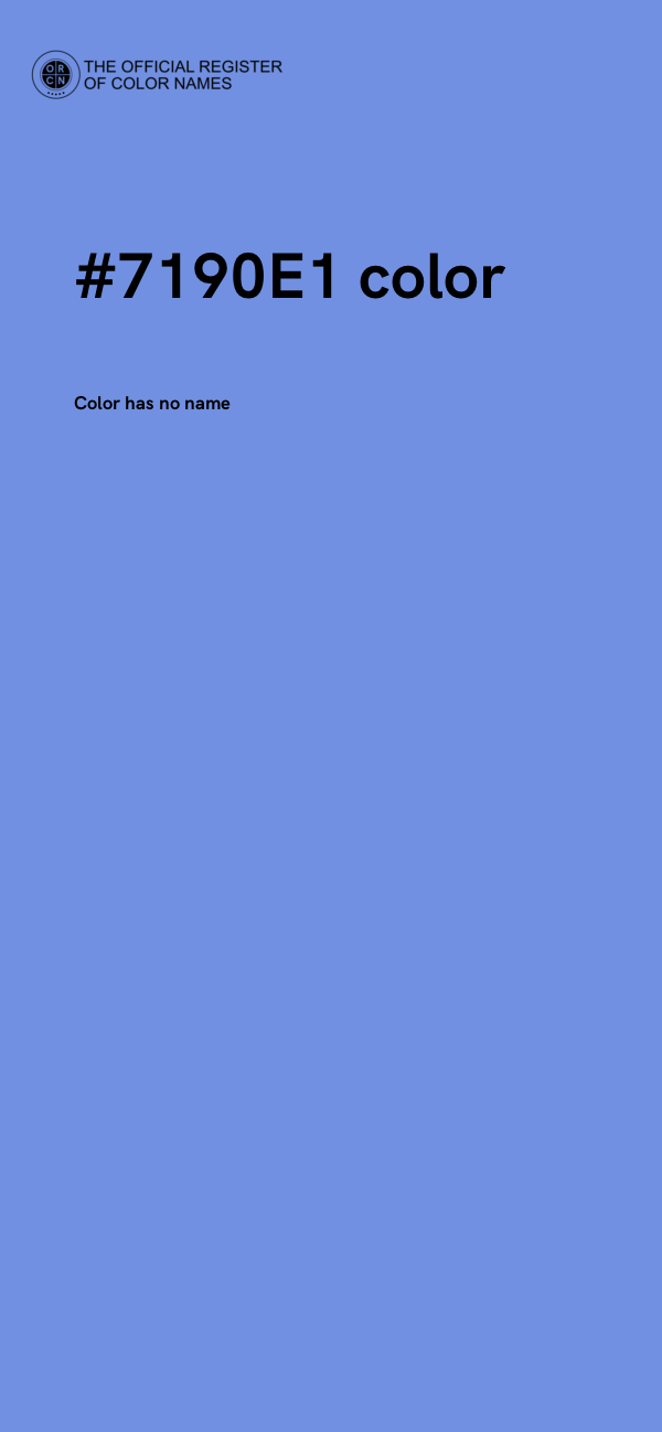 #7190E1 color image