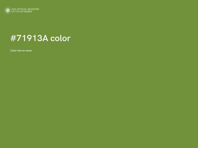 #71913A color image