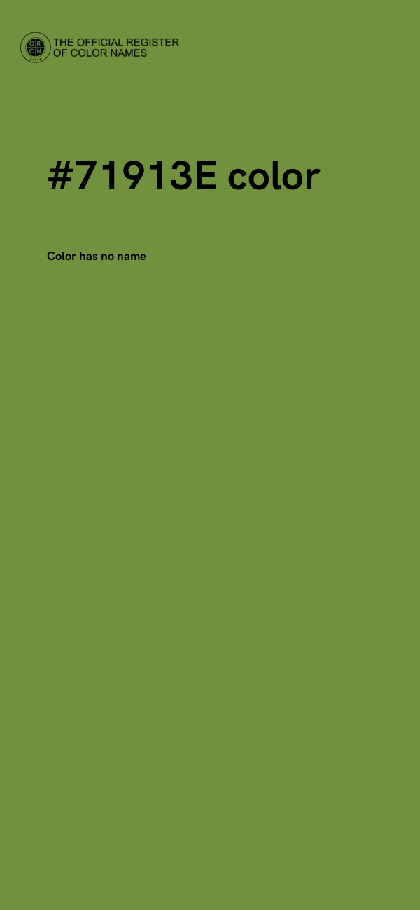 #71913E color image