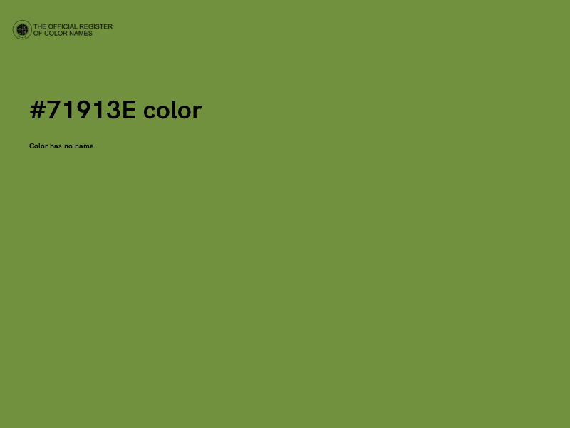 #71913E color image