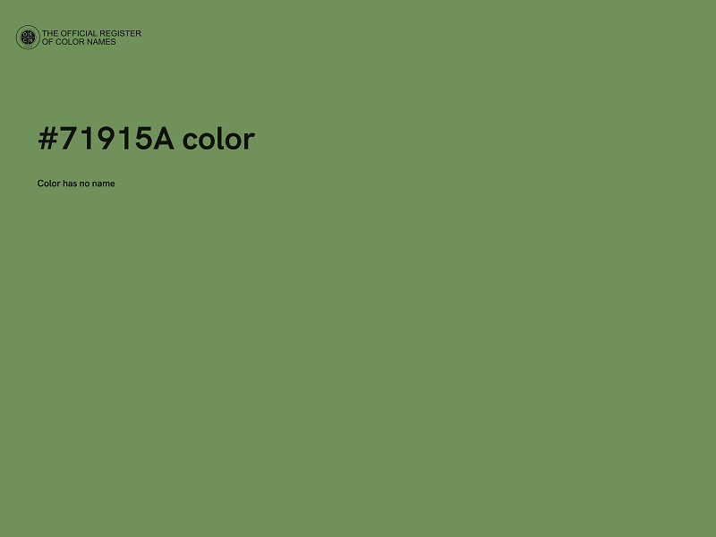 #71915A color image