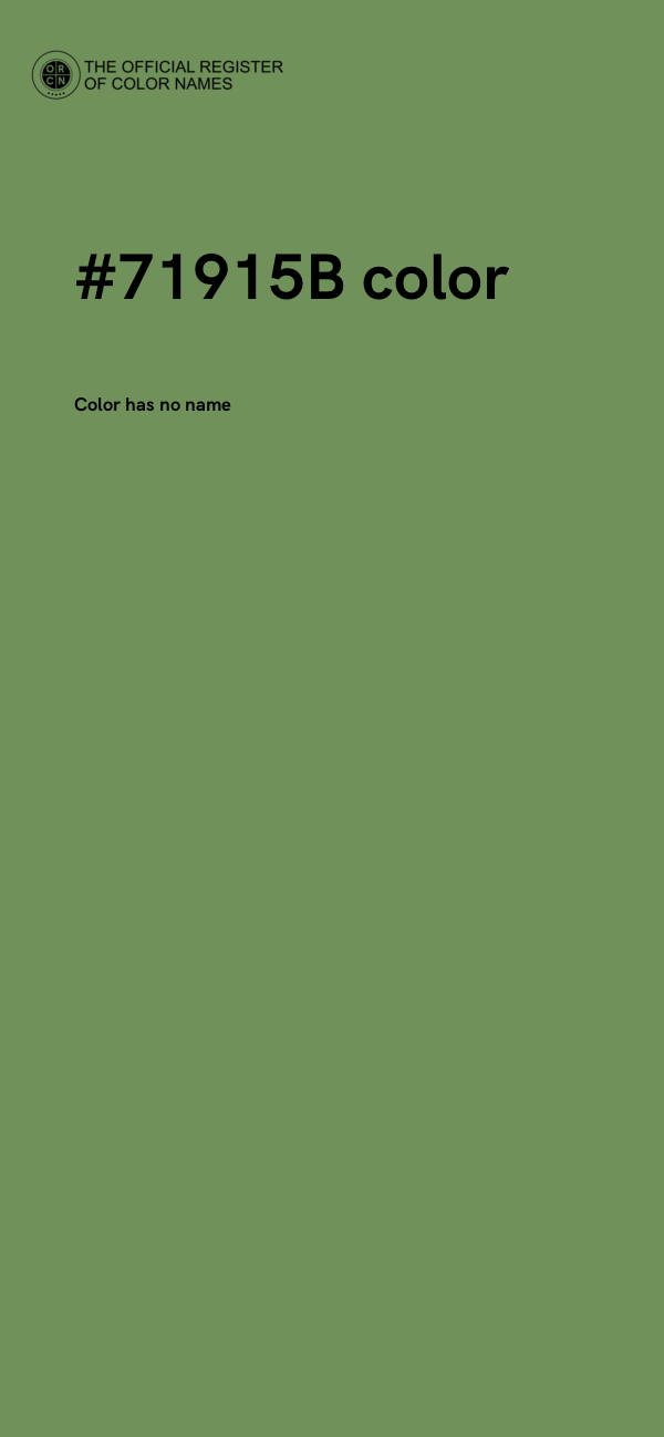 #71915B color image