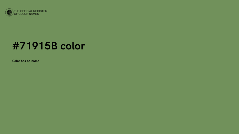 #71915B color image