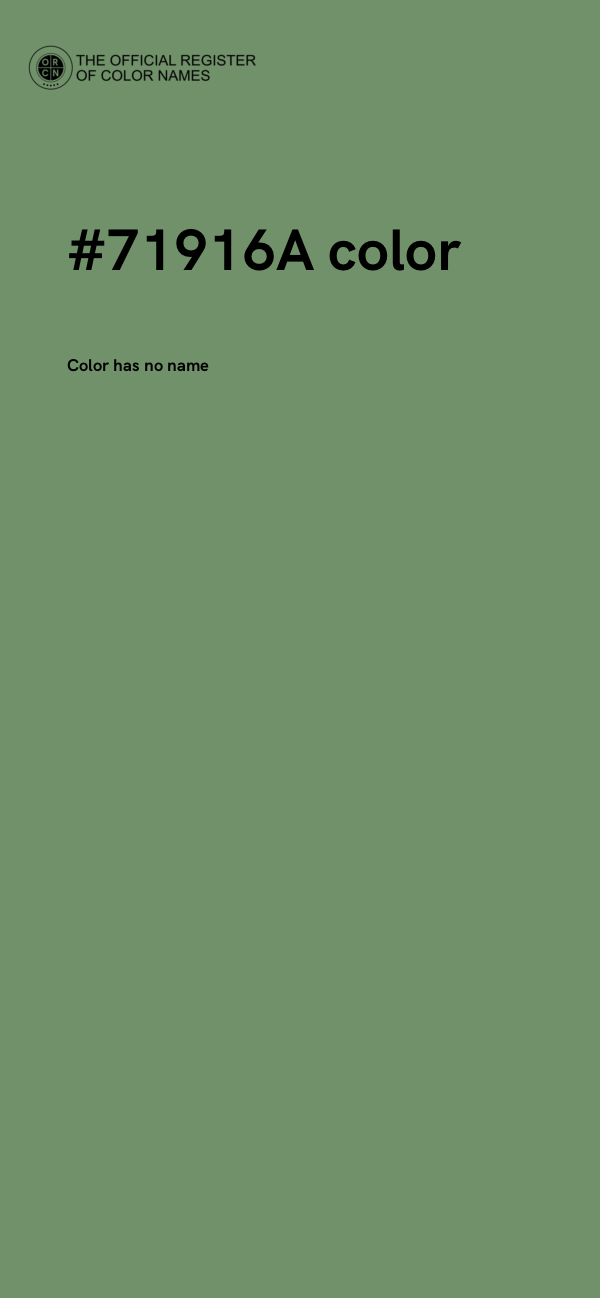 #71916A color image