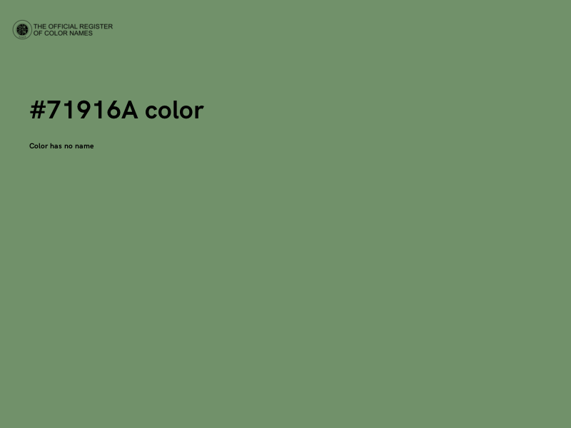 #71916A color image