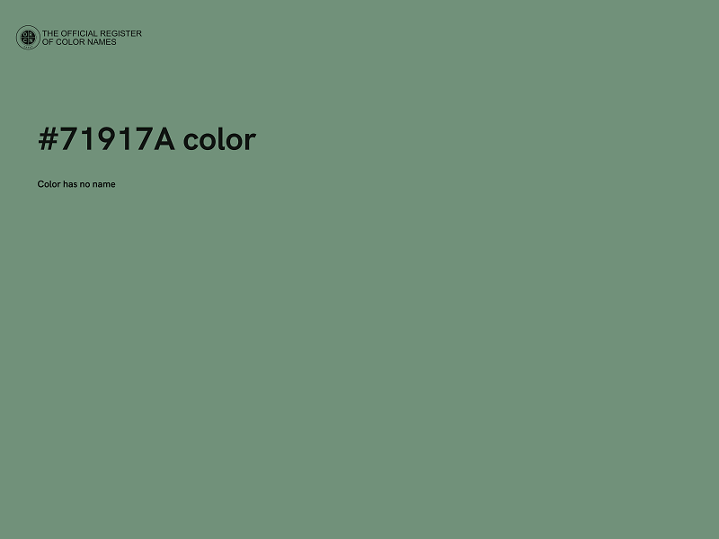 #71917A color image