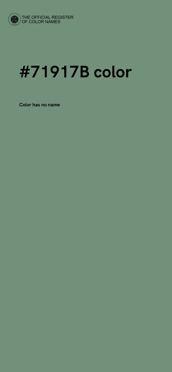 #71917B color image