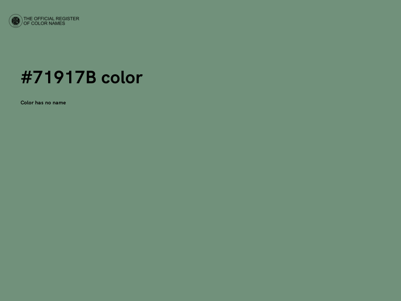 #71917B color image