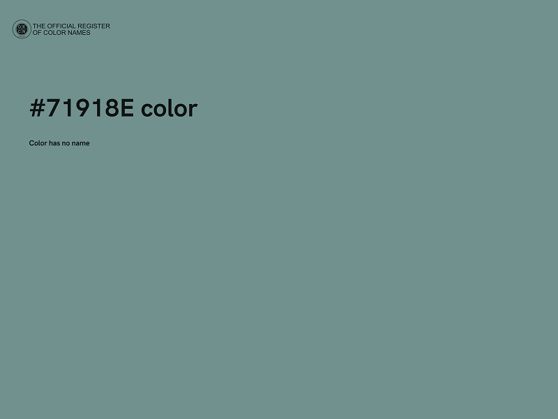 #71918E color image