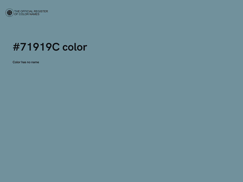 #71919C color image