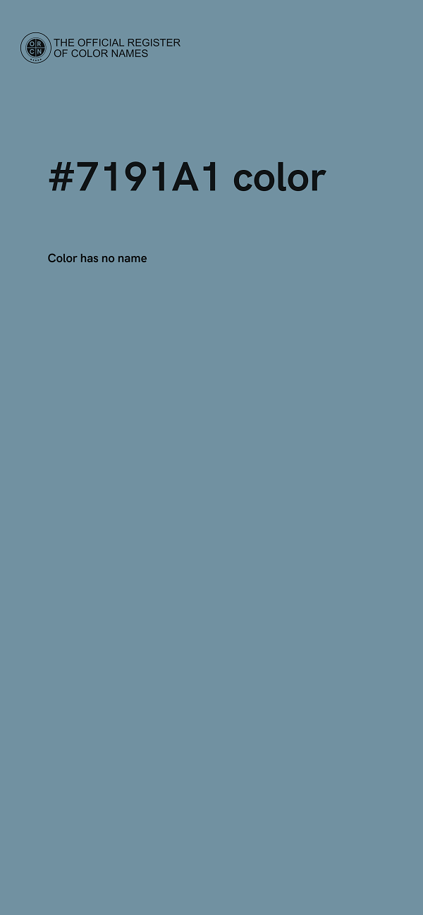 #7191A1 color image