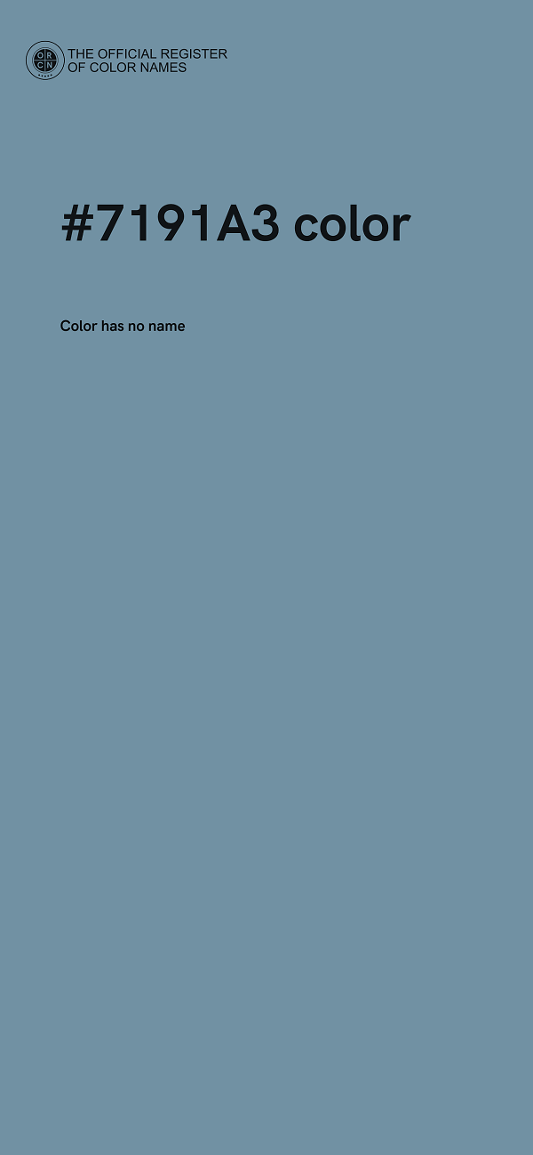 #7191A3 color image