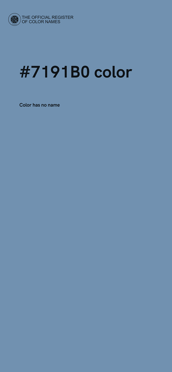 #7191B0 color image