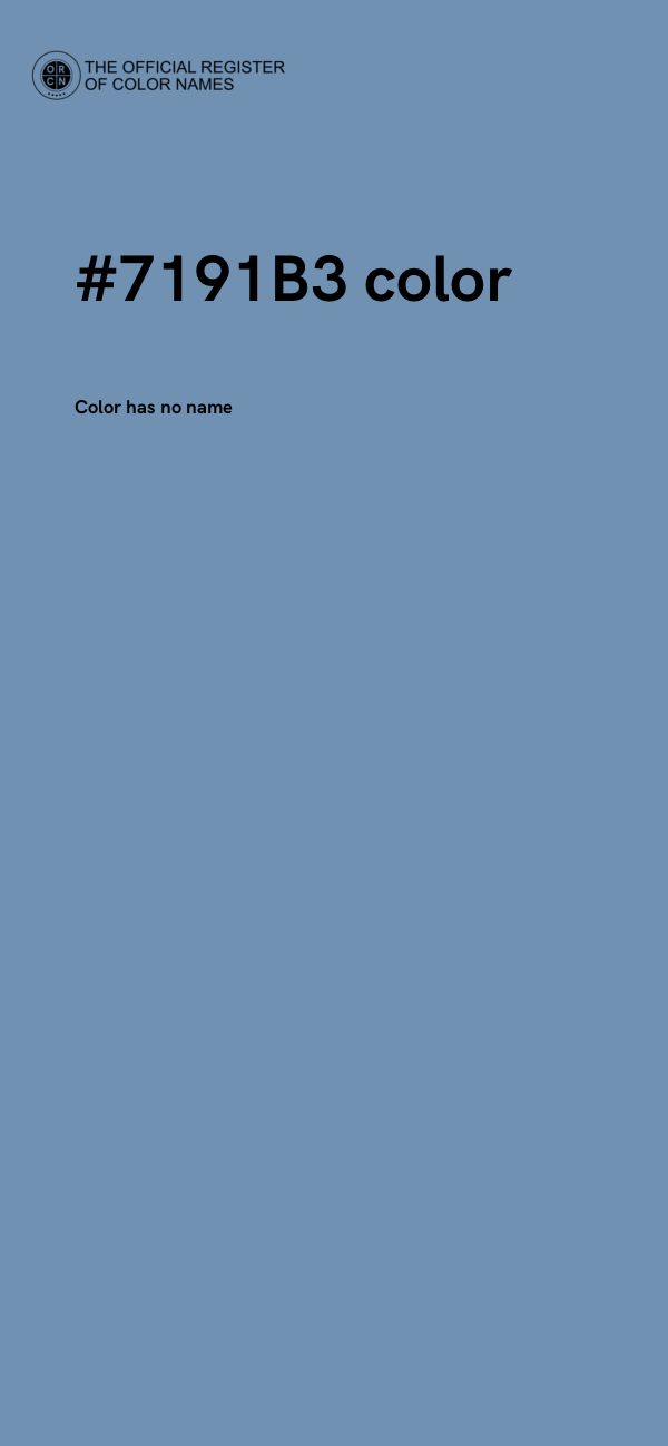 #7191B3 color image