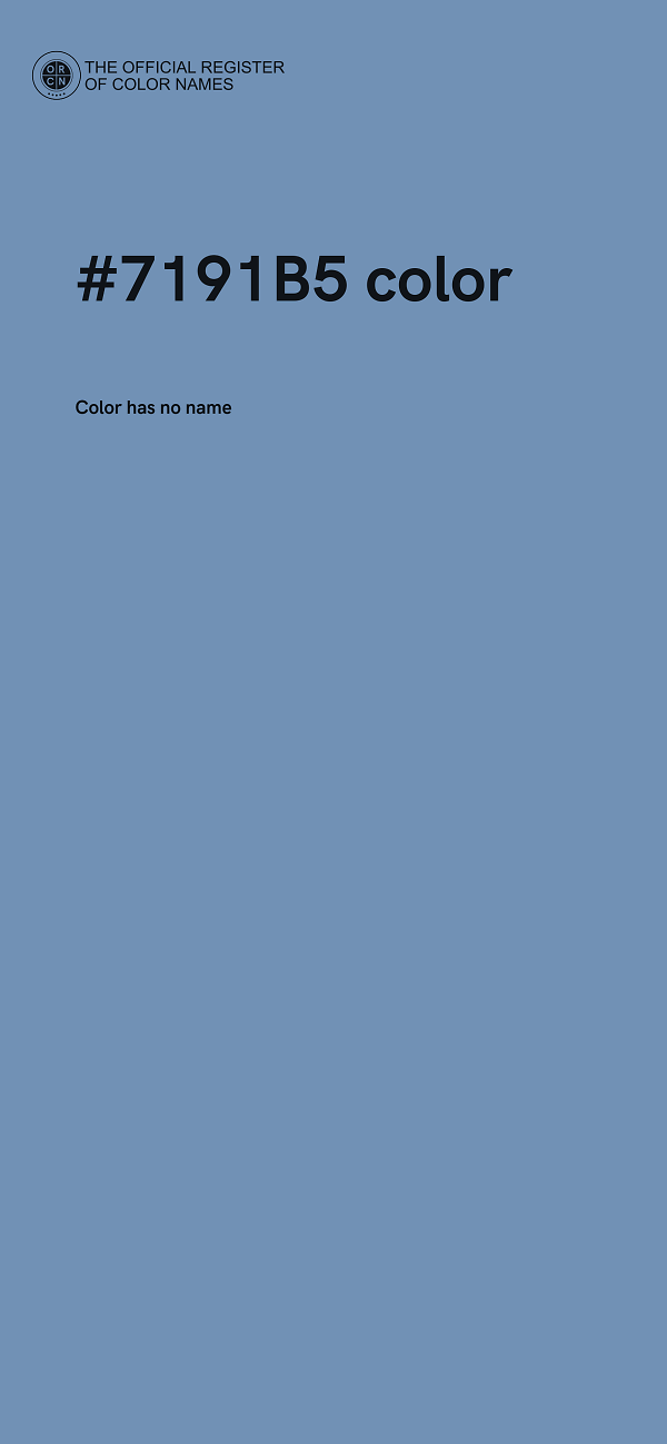 #7191B5 color image