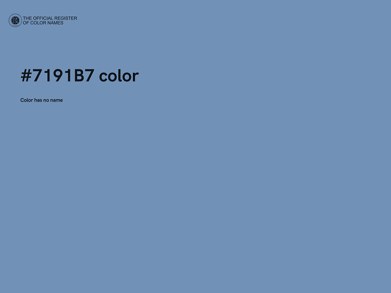 #7191B7 color image