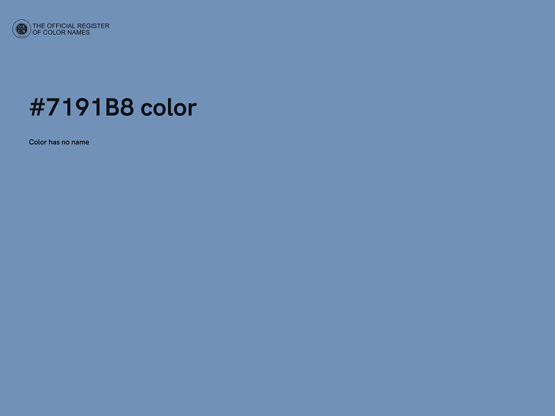 #7191B8 color image