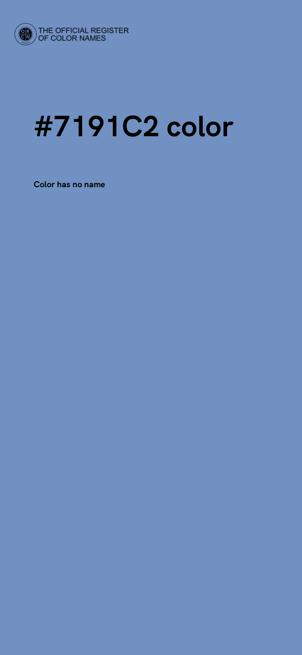 #7191C2 color image