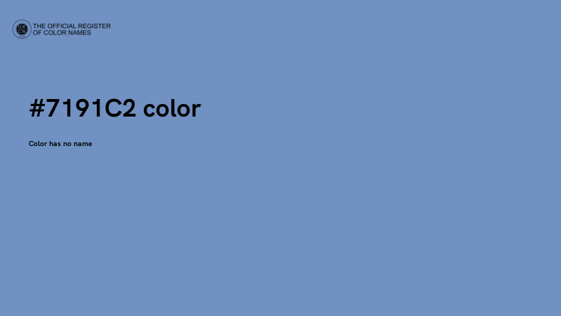 #7191C2 color image
