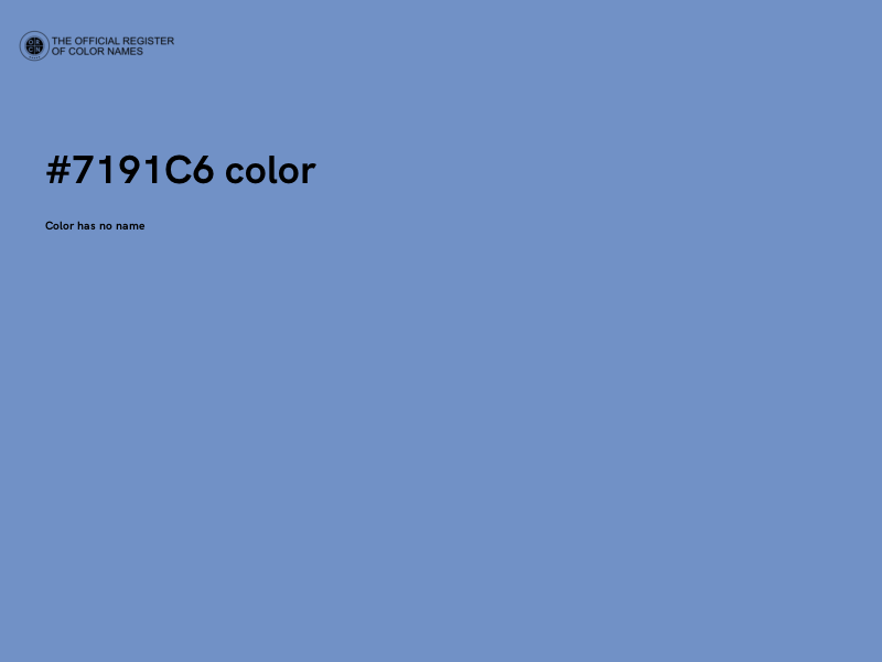 #7191C6 color image