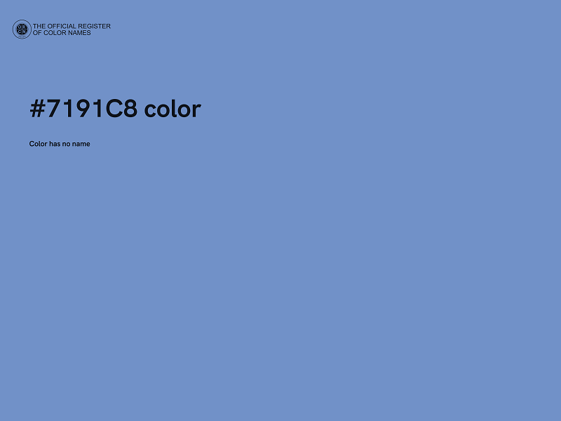 #7191C8 color image