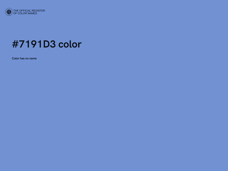 #7191D3 color image