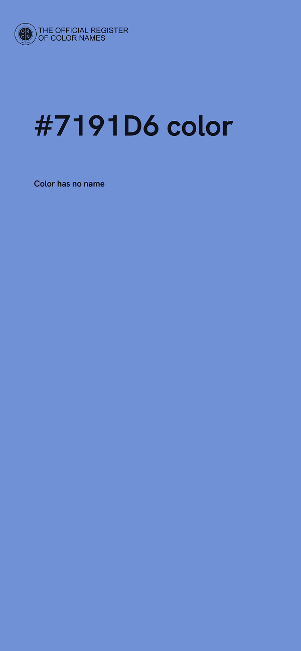 #7191D6 color image