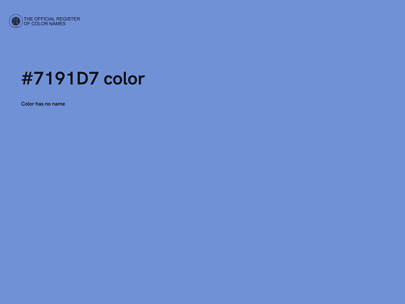 #7191D7 color image