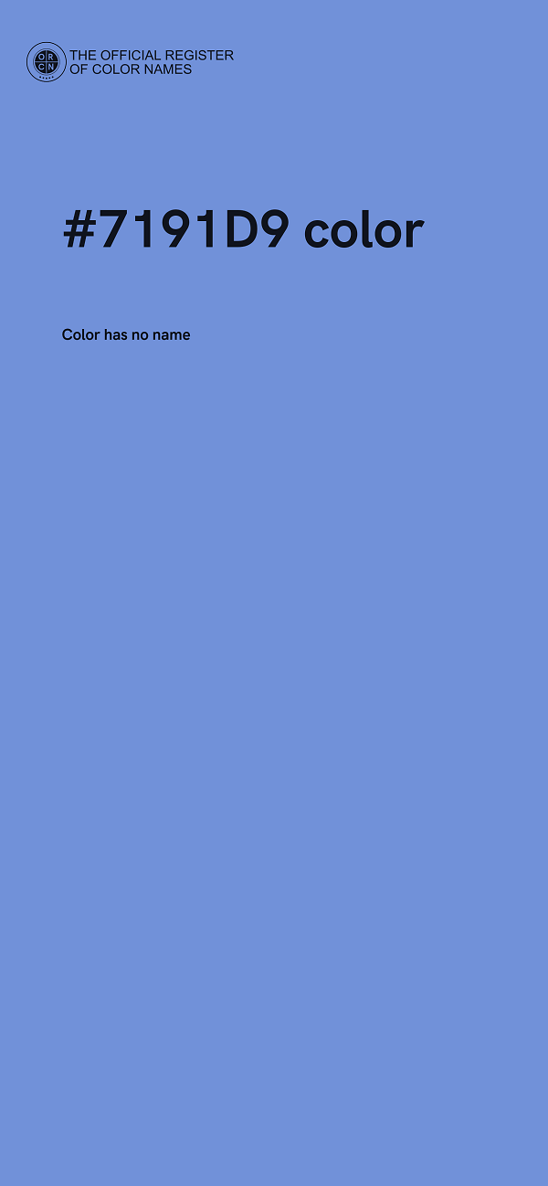 #7191D9 color image