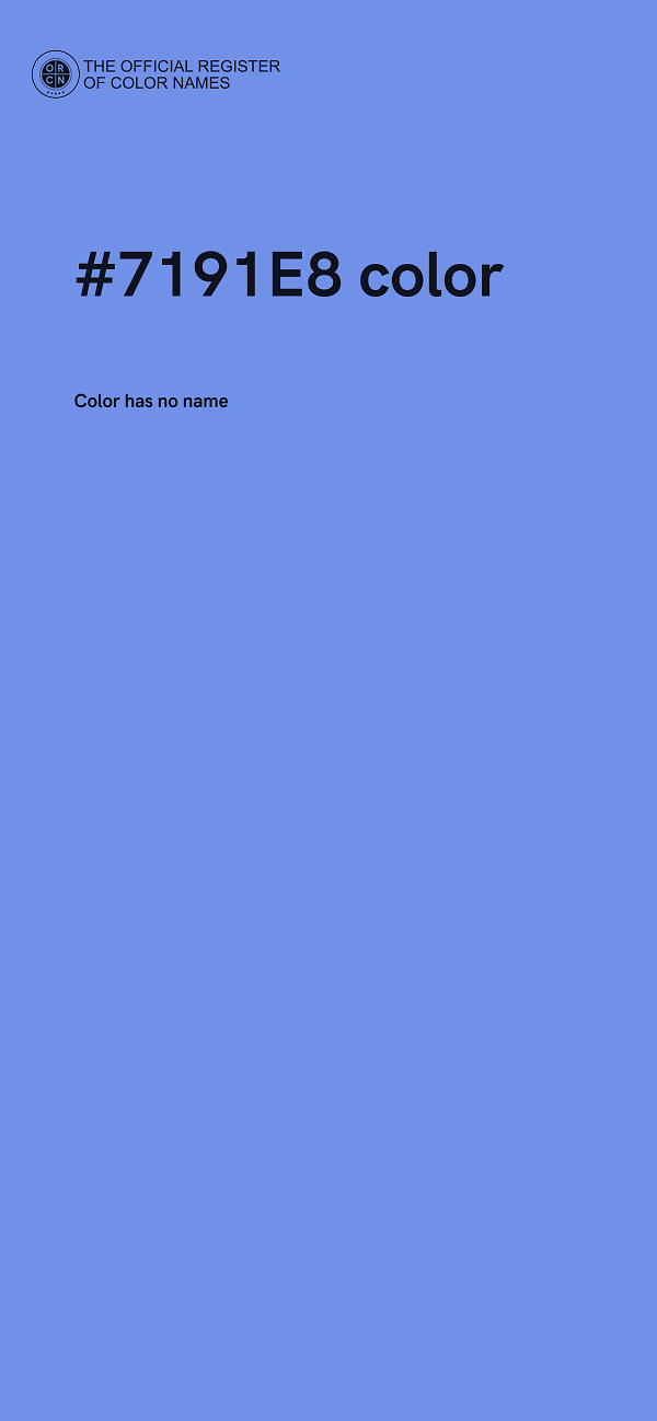 #7191E8 color image