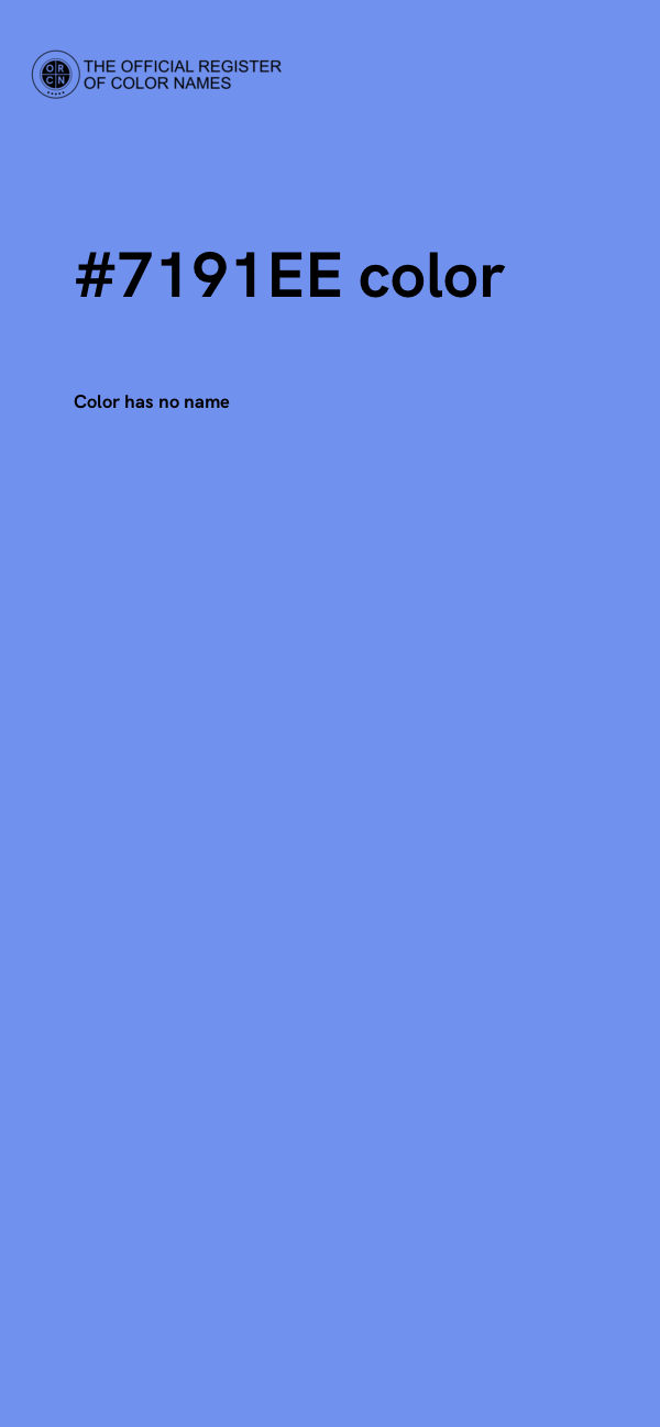 #7191EE color image