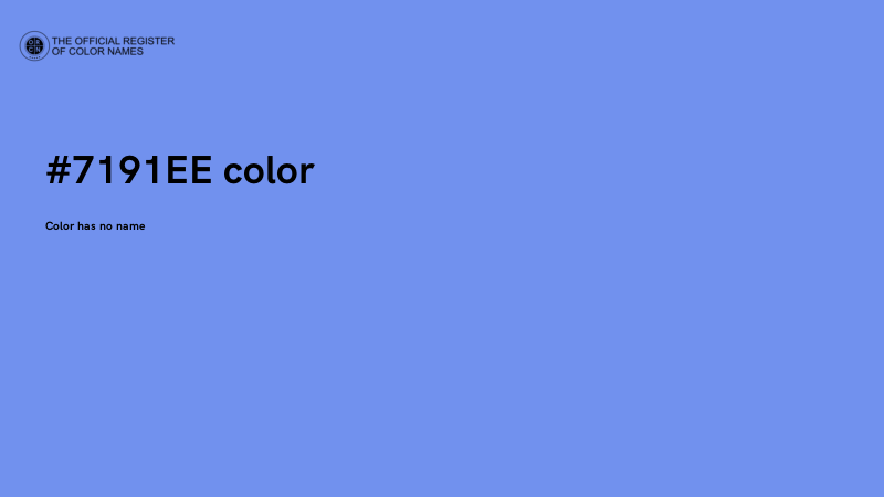 #7191EE color image