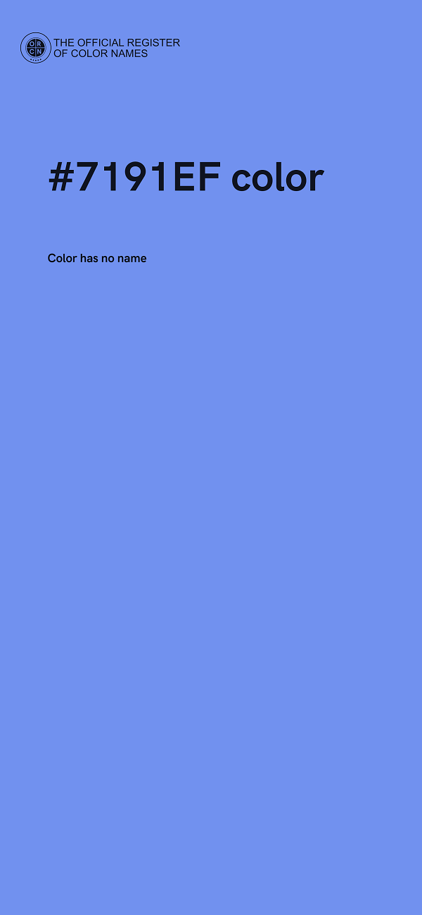 #7191EF color image