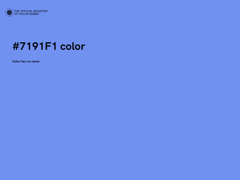 #7191F1 color image