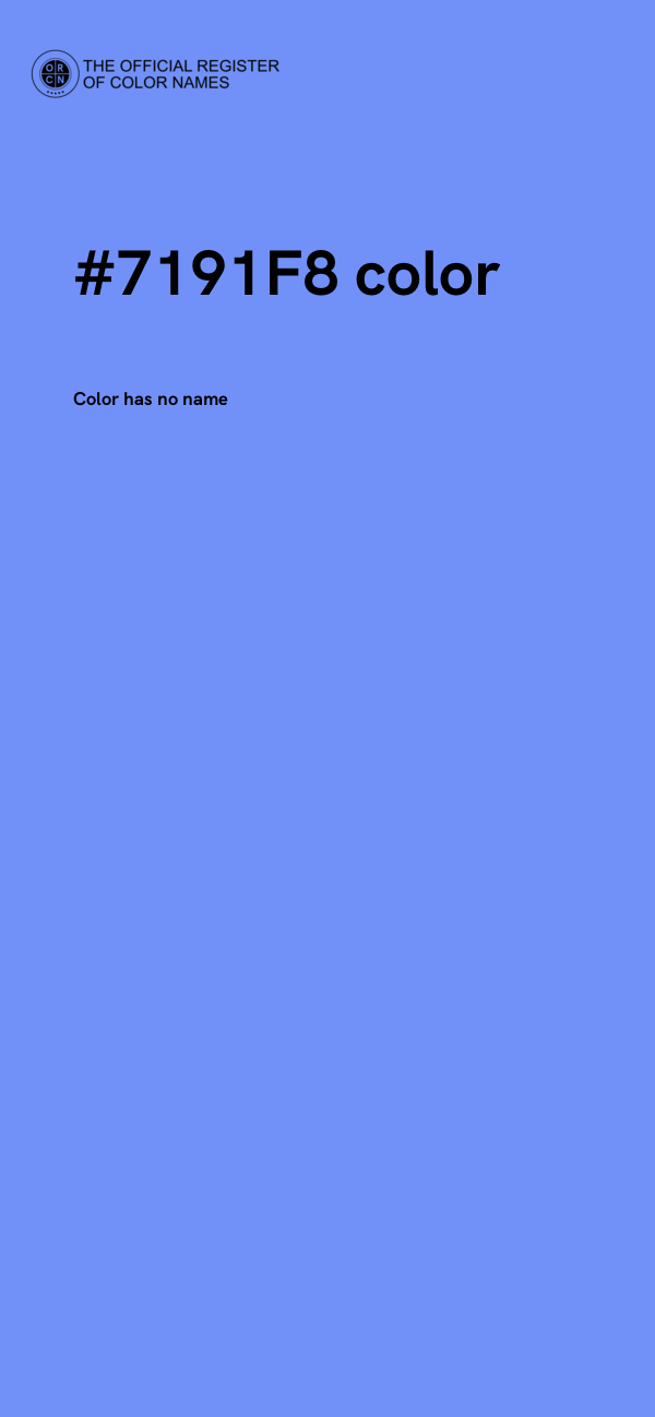#7191F8 color image