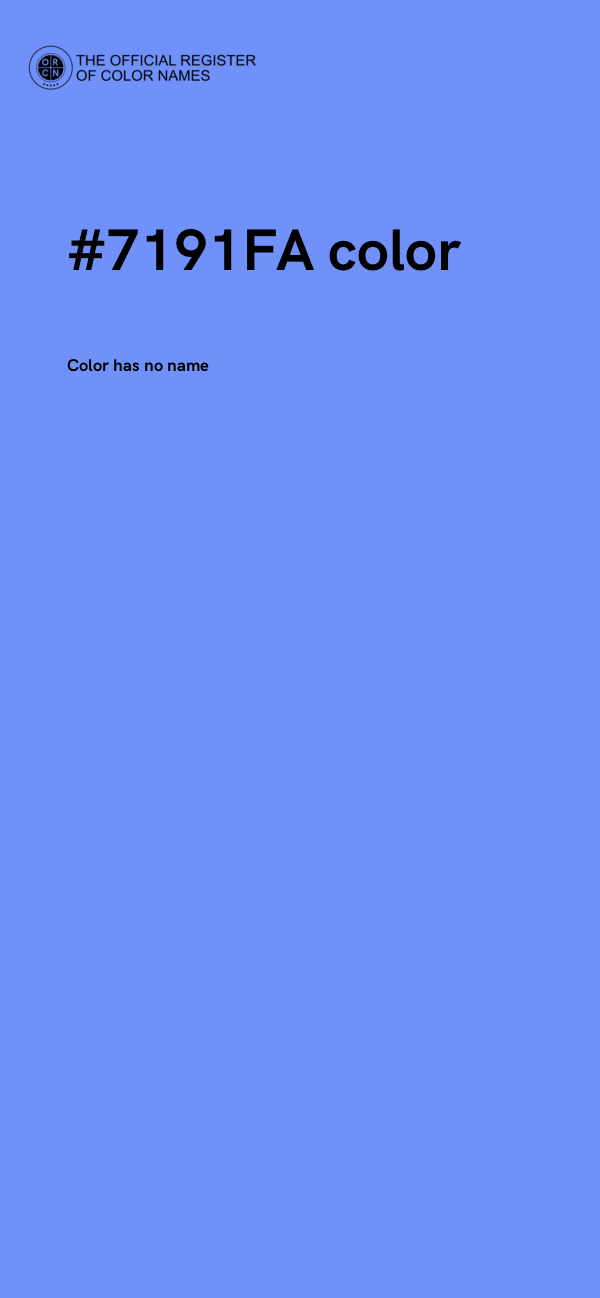 #7191FA color image