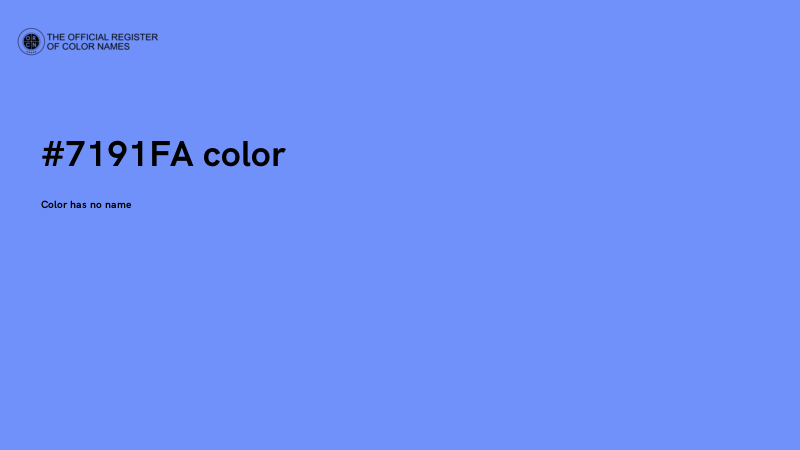 #7191FA color image