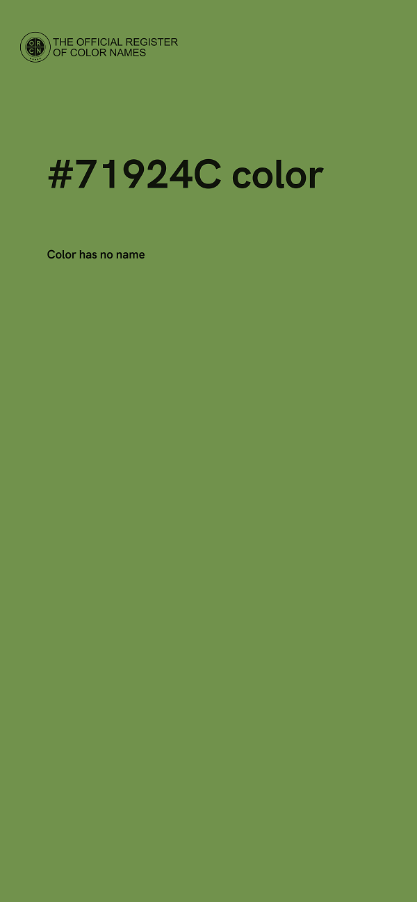 #71924C color image