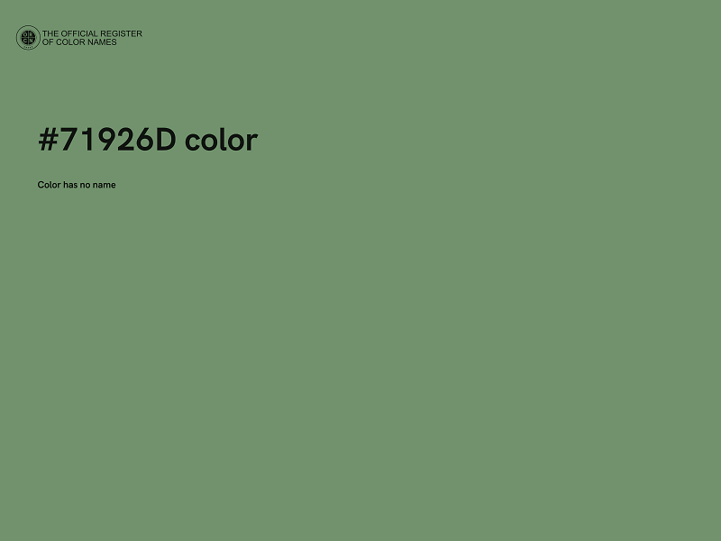 #71926D color image